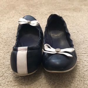 JACK ROGERS NAVY BALLET FLATS